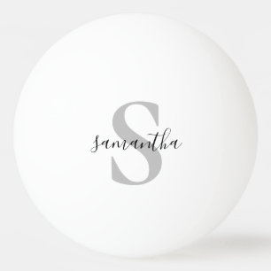 Custom Monogram Initial Name Ping Pong Ball