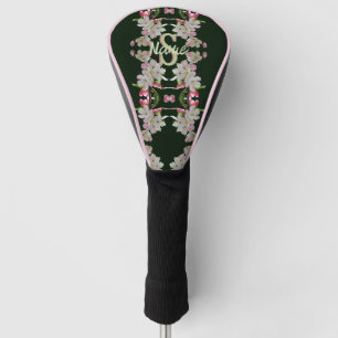 Custom Monogram Initial Name Spring Blossoms Art Golf Head Cover