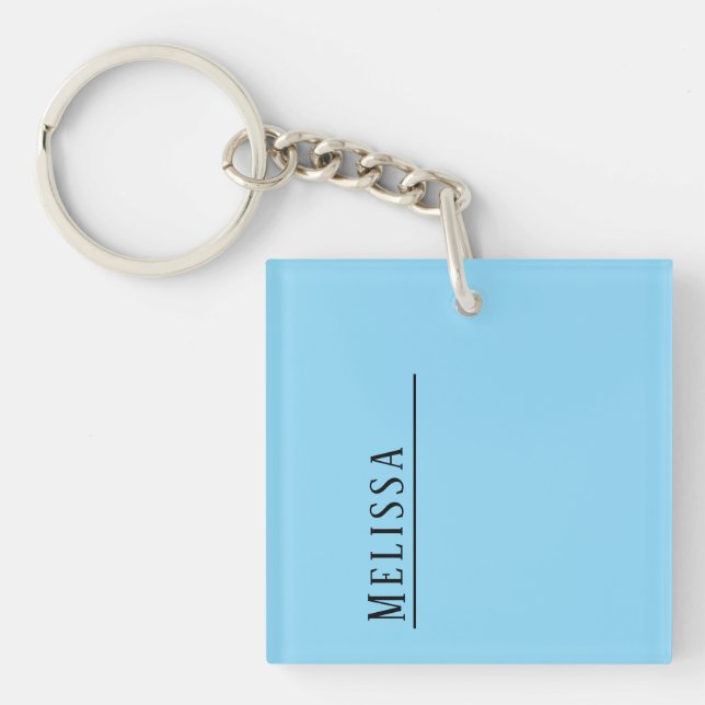 Custom Monogram Keychain in Elegant Colours (Front)