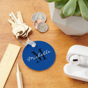 Custom monogram keychains in your colour of choice