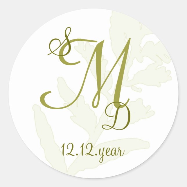 Custom Monogram label (Front)