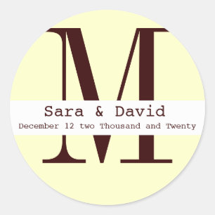 Custom Monogram label