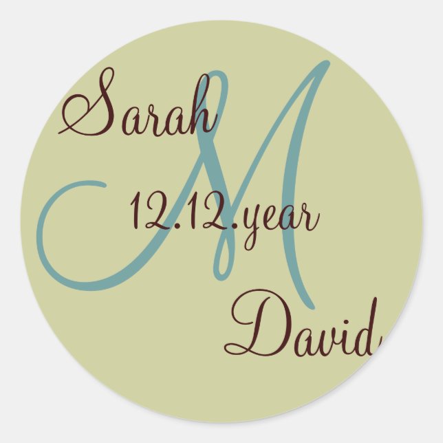 Custom Monogram label (Front)