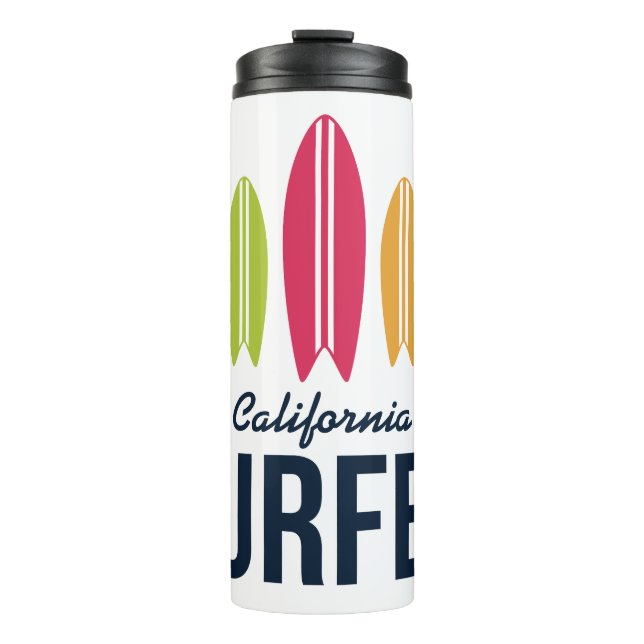 Custom Monogram & Location Surfer tumbler (Front)