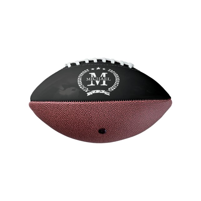 Custom monogram mini football gift for boyfriend (Rotated 270)