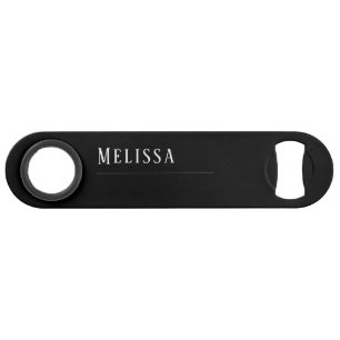 Custom monogram, modern black simple