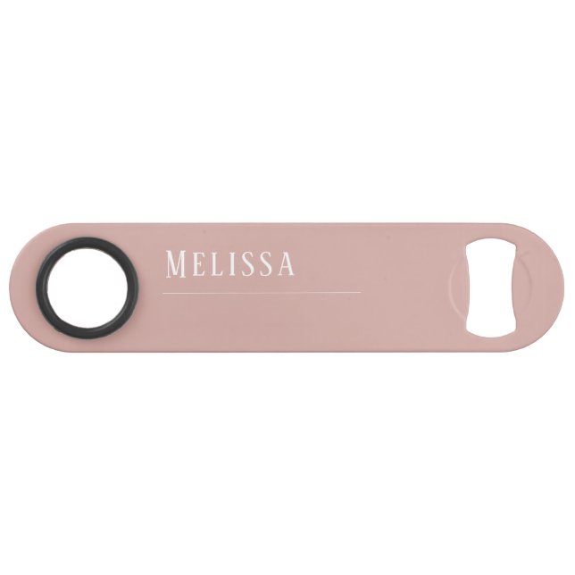 Custom monogram, modern blush pink (Front (Horizontal))
