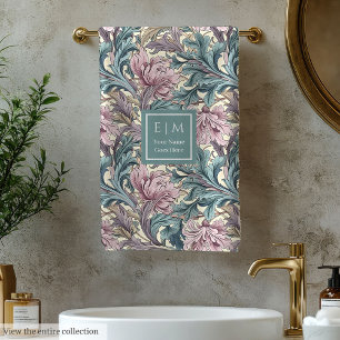 Custom Monogram Morris Inspired Bath Towel
