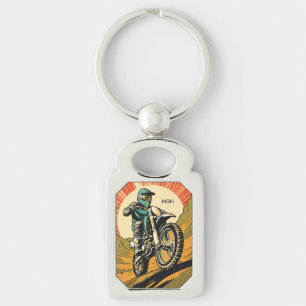 Custom Monogram Motocross Key Ring