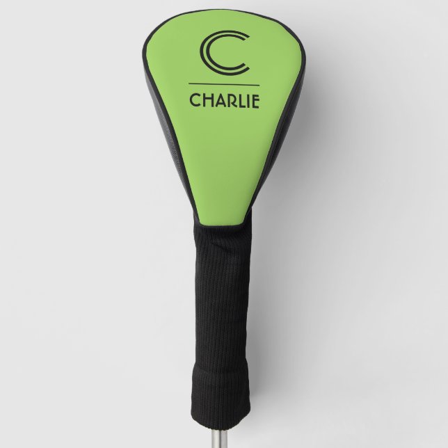 Custom Monogram, Name & Colour driver cover (Front)