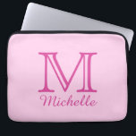 Custom Monogram, Name & Colour laptop sleeves<br><div class="desc">Using the "Customise it" function,  you can change the background colour to ANY colour of your choice,  as well as change the fonts and their sizes and colours if you wish.</div>