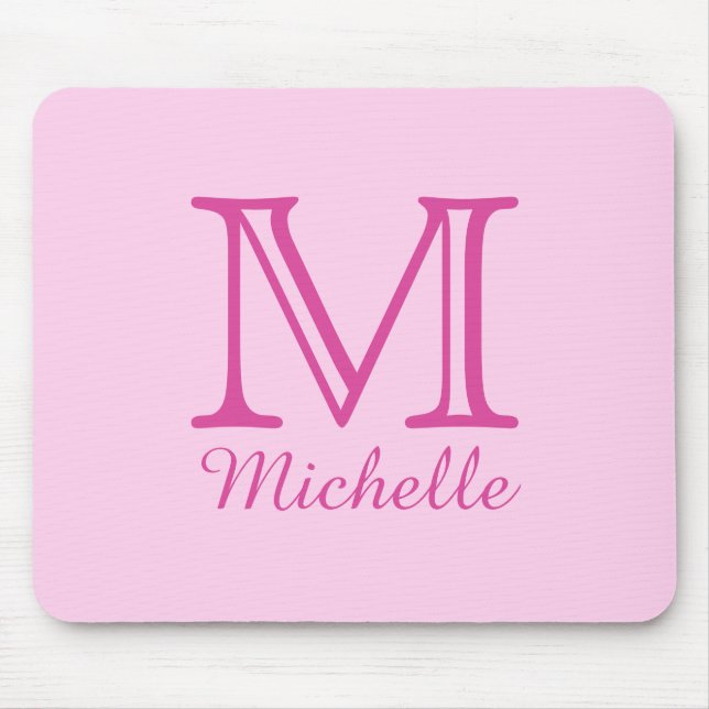 Custom Monogram, Name & Colour mousepad (Front)