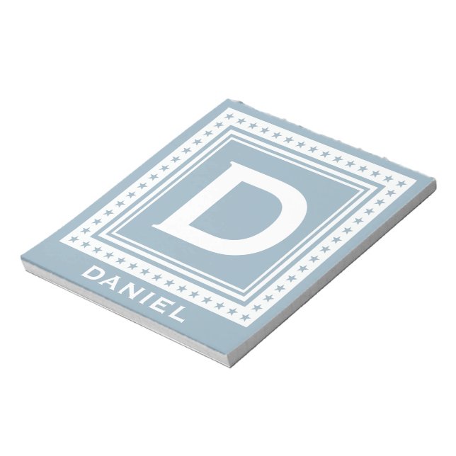 Custom monogram, name & colour notepads (Rotated)