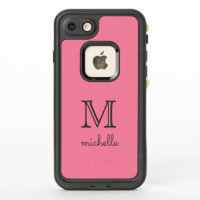 Custom monogram, name & colour waterproof cases
