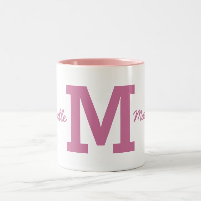 Custom monogram & name mugs (Center)