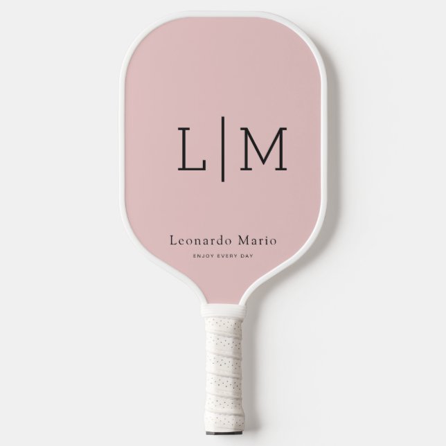 Custom Monogram Name  Pickleball Paddle (Front)