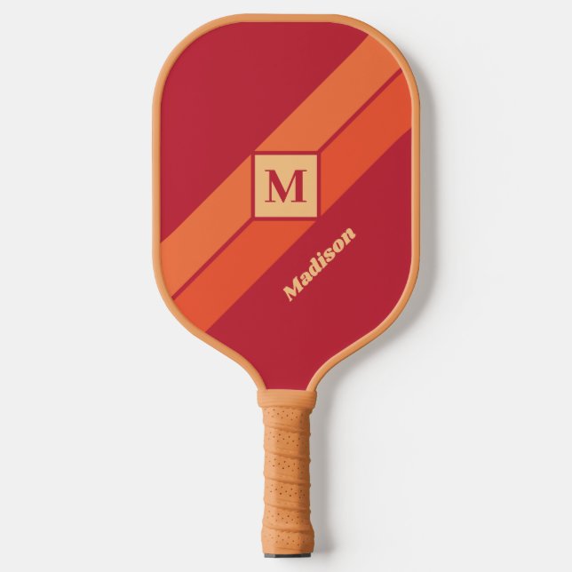 Custom monogram & name pickleball paddle (Front)