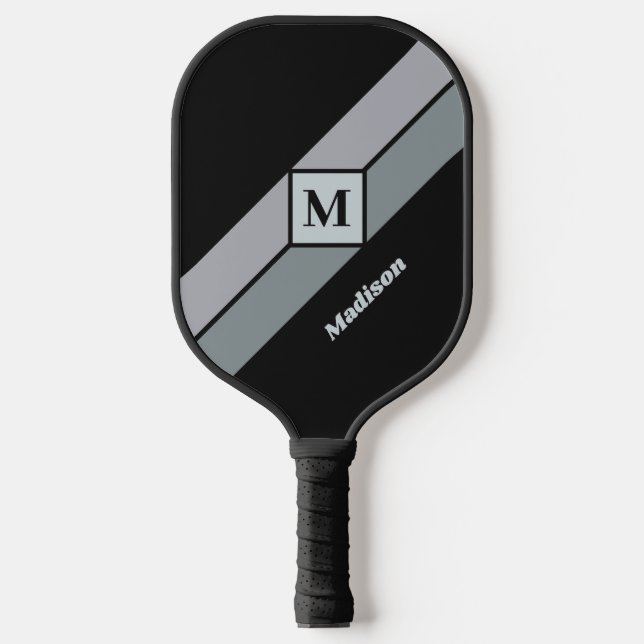 Custom monogram & name pickleball paddle (Front)