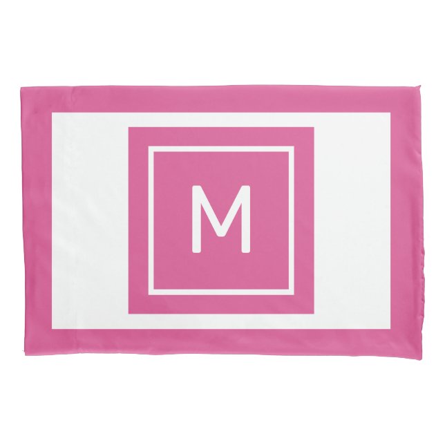 Custom Monogram & Name Pillow Case (Front)
