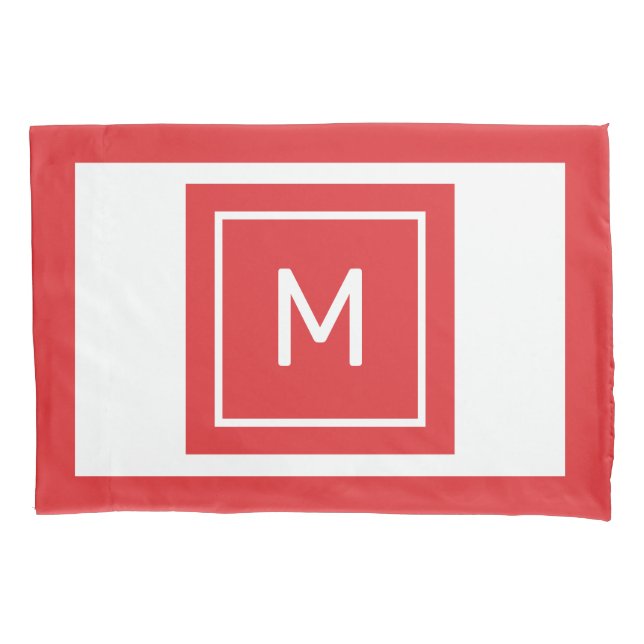 Custom Monogram & Name Pillow Case (Front)