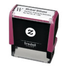 Custom Monogram Name Professional Return Address