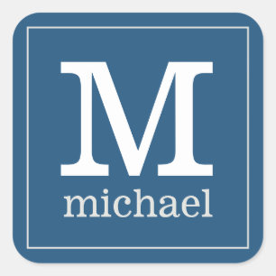 Custom Monogram & Name stickers