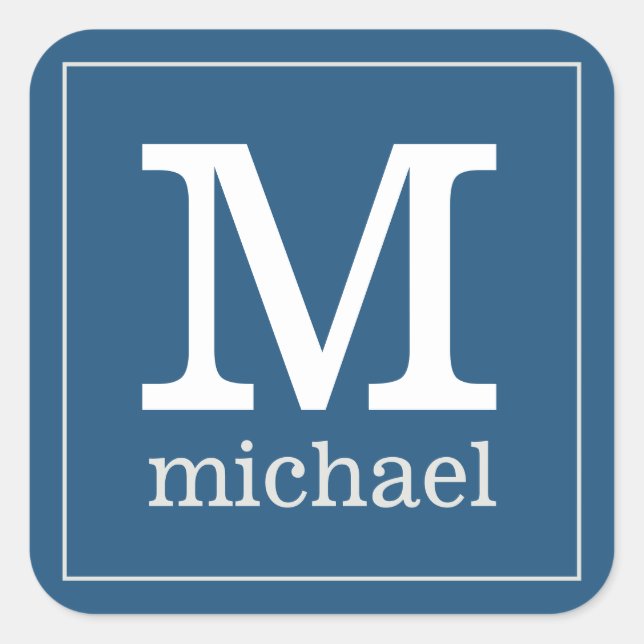 Custom Monogram & Name stickers (Front)