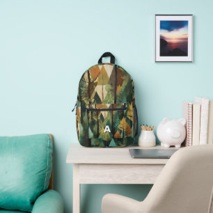 Custom Monogram Nature-Inspired Backpack