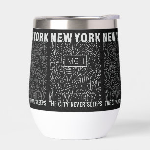 Custom Monogram New York Typography