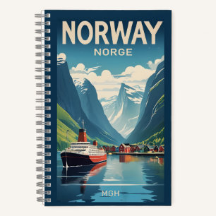 Custom Monogram Norway Notebook