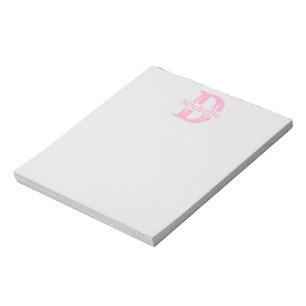 Custom Monogram Notepad - Create Your Own Sticky