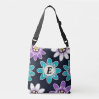 Custom Monogram Passion Flower Floral