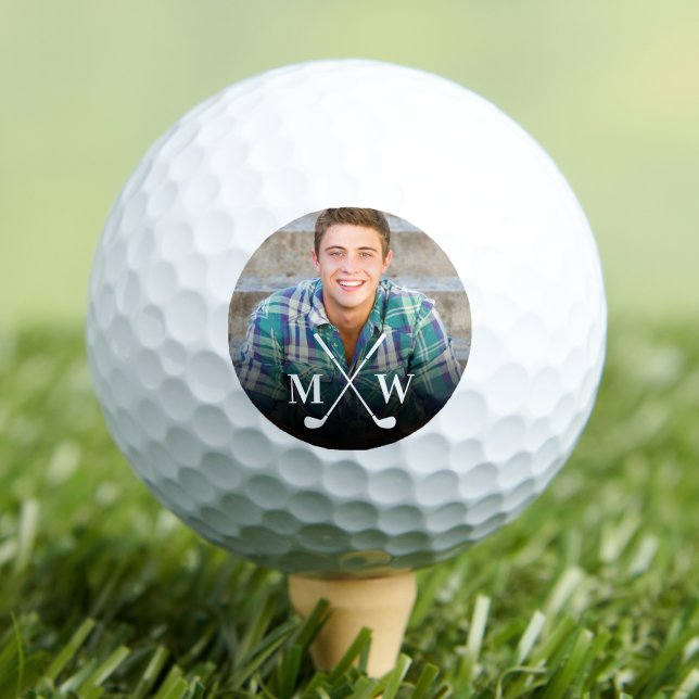 Custom Monogram Photo Golf Balls (Custom Monogram Photo Golf Balls)