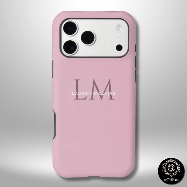 Custom Monogram Pink Taupe  (Creator Uploaded)