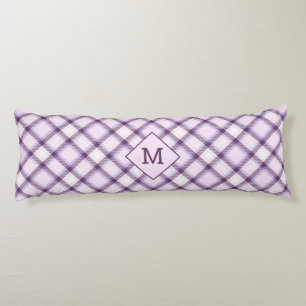 Custom Monogram Plaid / Tartan Pattern Body Cushion