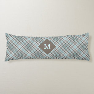 Custom Monogram Plaid / Tartan Pattern Body Cushion