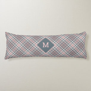 Custom Monogram Plaid / Tartan Pattern Body Cushion