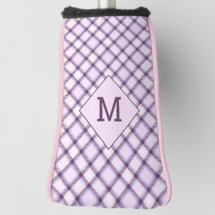 Custom Monogram Plaid / Tartan Pattern Golf Head Cover