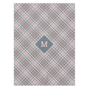 Custom Monogram Plaid / Tartan Pattern Tablecloth