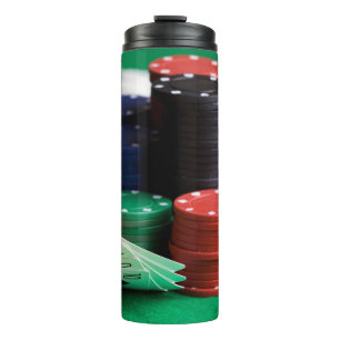 Custom monogram POKER tumbler