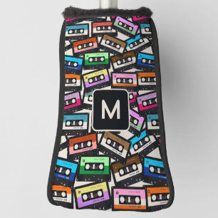Custom Monogram Retro Casette Tapes Golf Head Cover