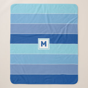 Custom Monogram Sherpa Blanket