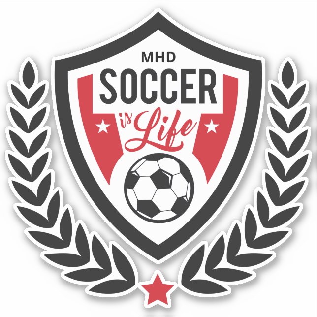 Custom monogram Soccer Logo (Front)