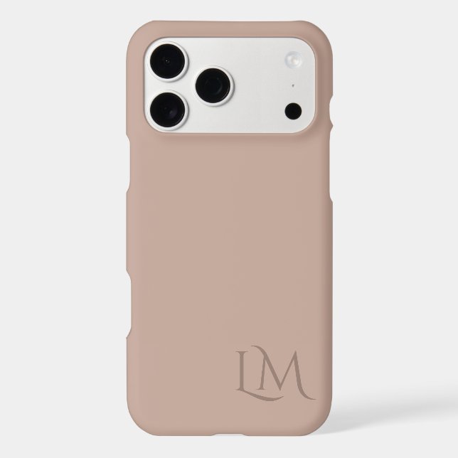 Custom Monogram Spring Taupe  (Back)