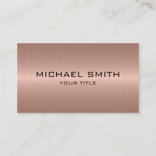 Custom Monogram Stainless Steel Metal 2 Business Card