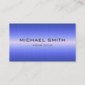 Custom Monogram Stainless Steel Metal 2 Business Card