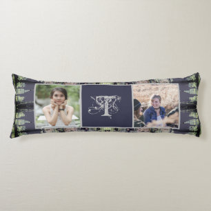 Custom Monogram Steampunk 2 Photos Body Cushion