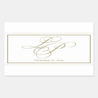Custom monogram stickers