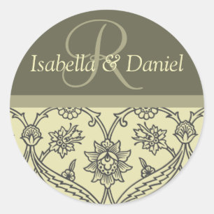 Custom Monogram Stickers For Envelopes