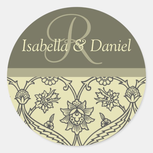 Custom Monogram Stickers For Envelopes (Front)